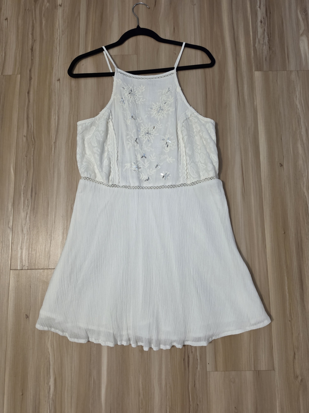 Idyllwind White Floral Embroidered Camisole Dress